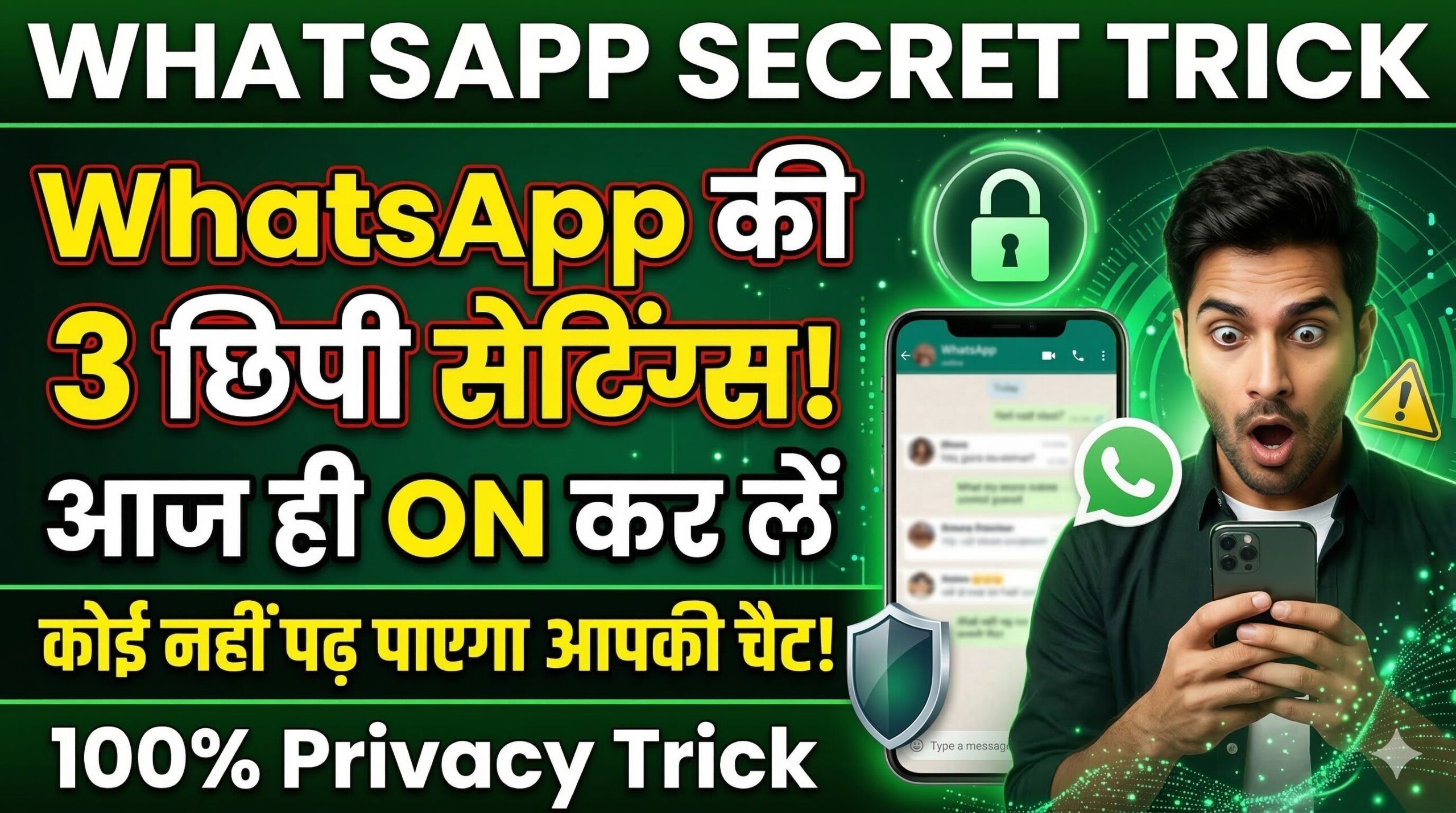 WhatsApp ki khufiya settings